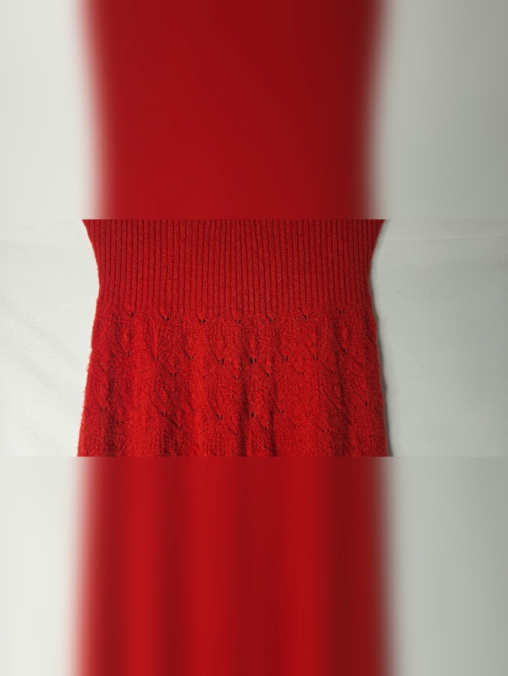 Anthropologie ~ Feather Bone Oda Red Sweater Dress - Picture 9 of 13